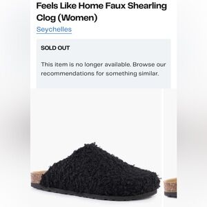 Seychelles Feels Like Home shearling clogs